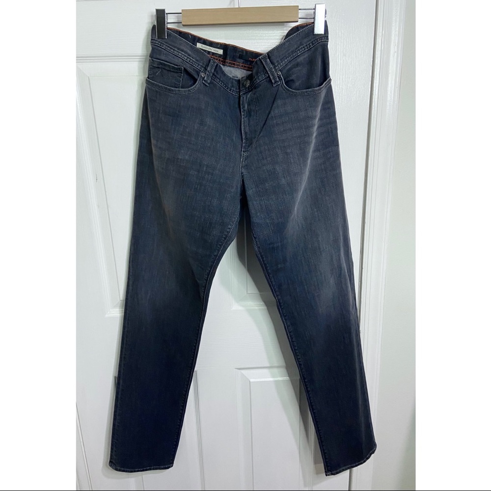 Alberto Jeans Mens 34x34 Regular Fit Gray Black Denim Dark Wash Handcrafted